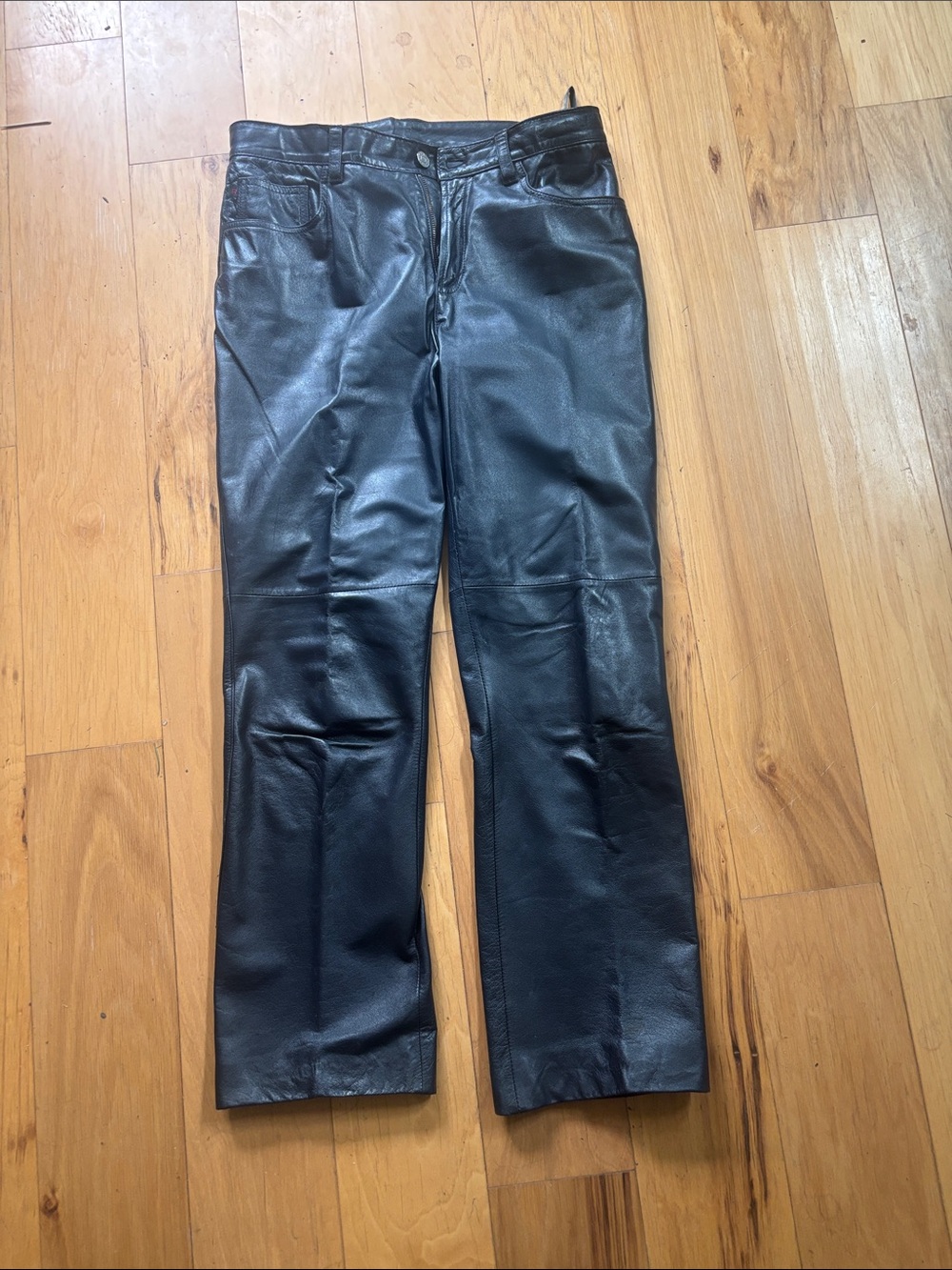 Ralph Lauren navy Leather pants size 8